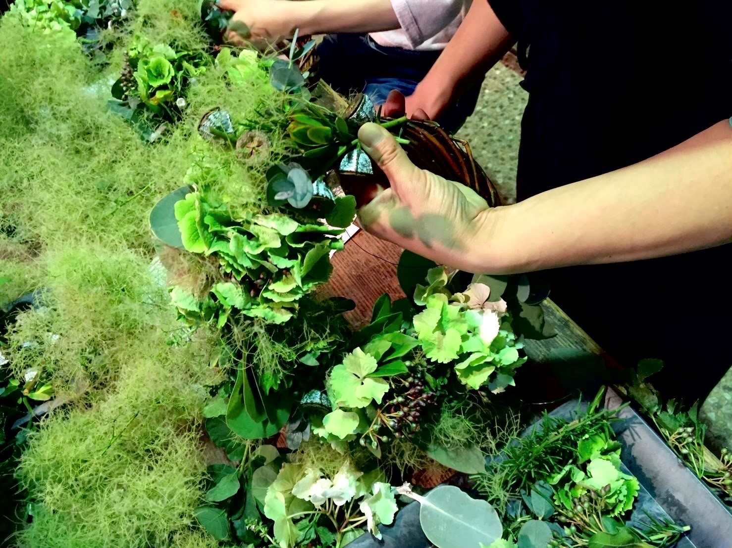 紫陽花リース