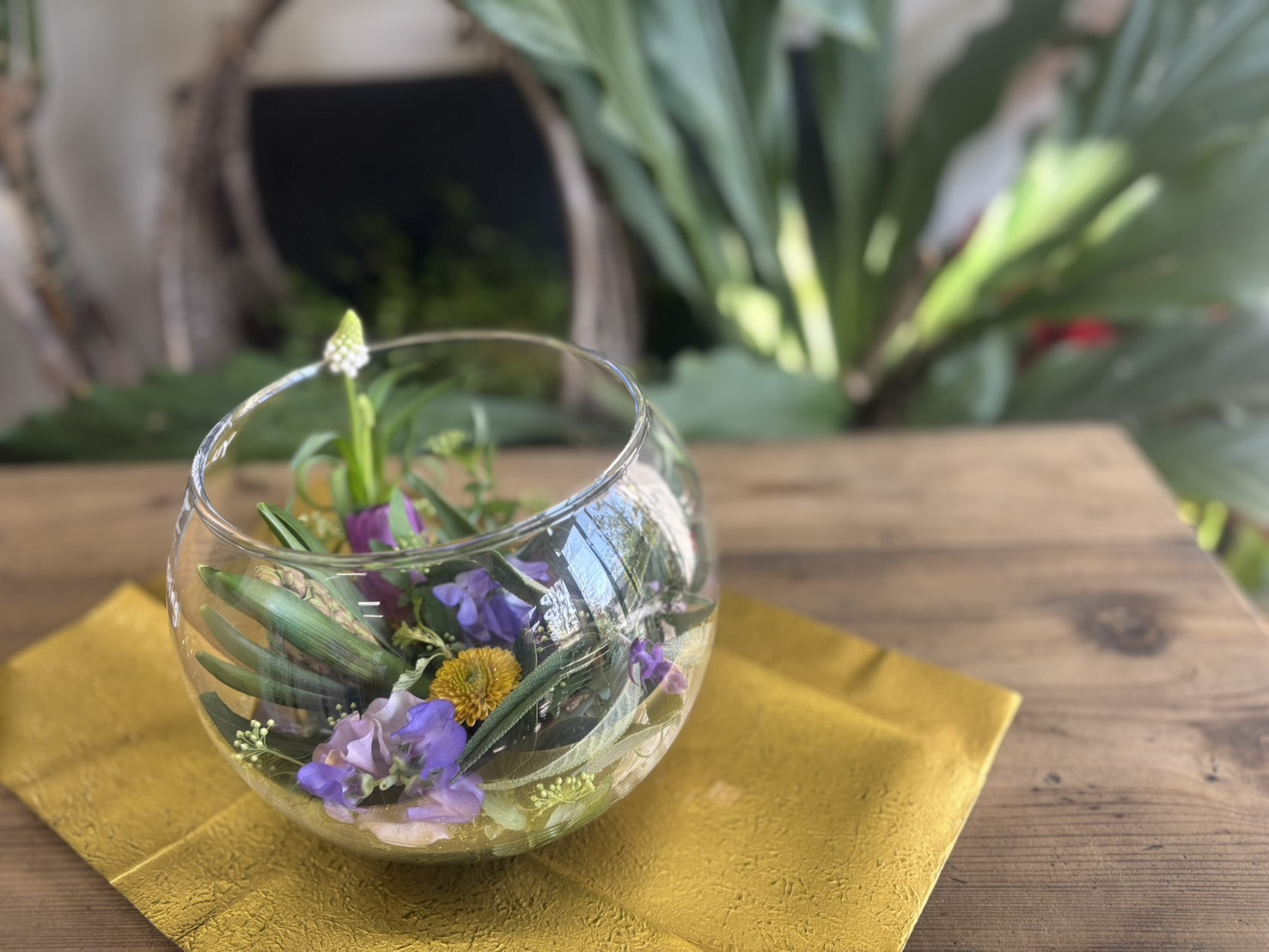 球根のアレンジ