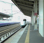 見送る列車