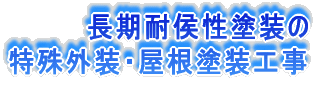 長期候弾性塗装の 特殊外装・屋根塗装工事