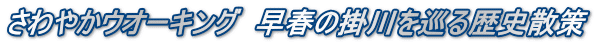 さわやかウオーキング　早春の掛川を巡る歴史散策