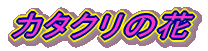 �J�^�N���̉�